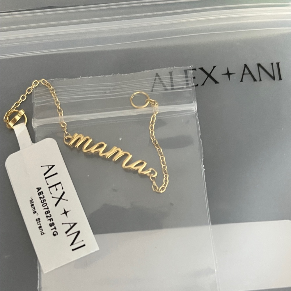 Alex and Ani Gold 'mama' Name Bracelet